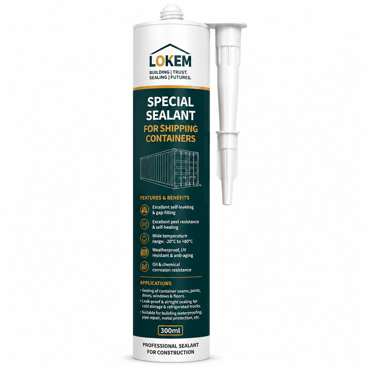 Special Sealant for Shipping Containers for Container Seams, Refrigerated Trucks & Industrial Waterproof Sealing – LOKEM FNS206