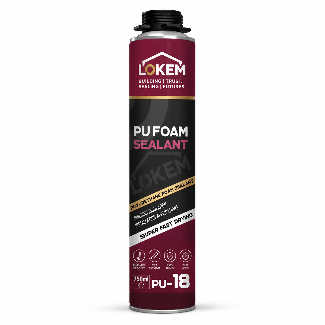 Polyurethane PU Foam Sealant for Gap Filling, Insulation & Waterproof Construction Applications – LOKEM PU-18